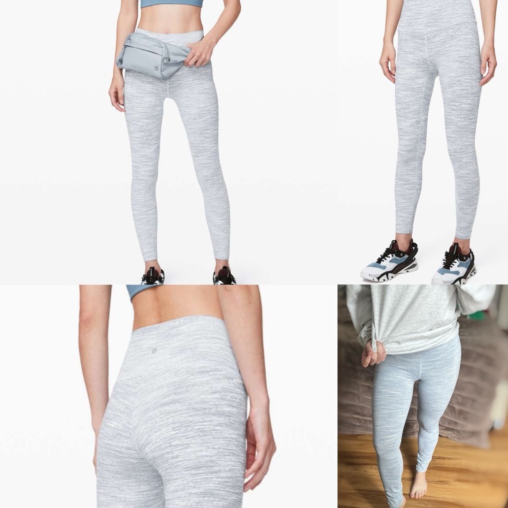 Lululemon Wunder Under High-Rise Legging wee are from space blue chambray stripe
